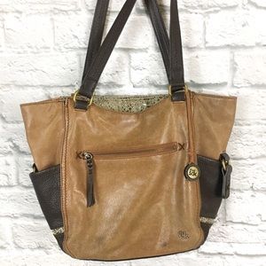 The Sak Kendra Snakeskin Mixed Leather Handbag
